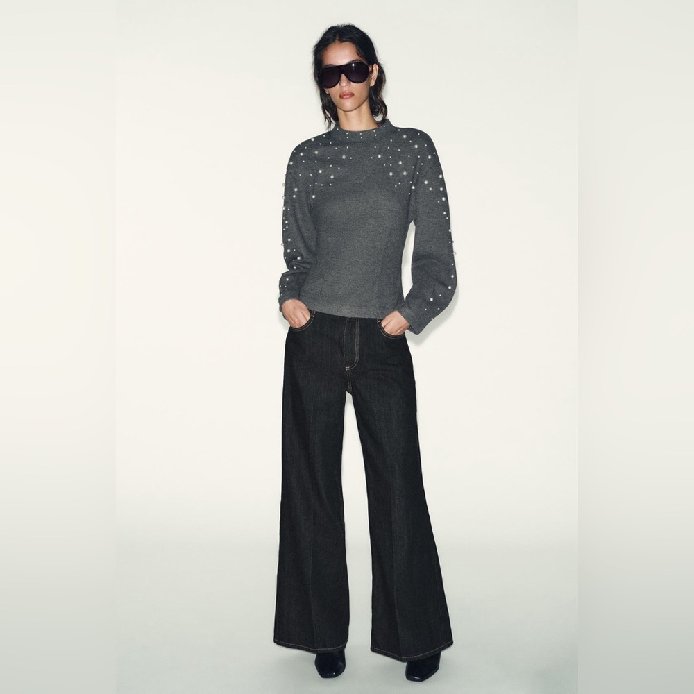 Sold NWT Zara SOFT PEARL SWEATER
